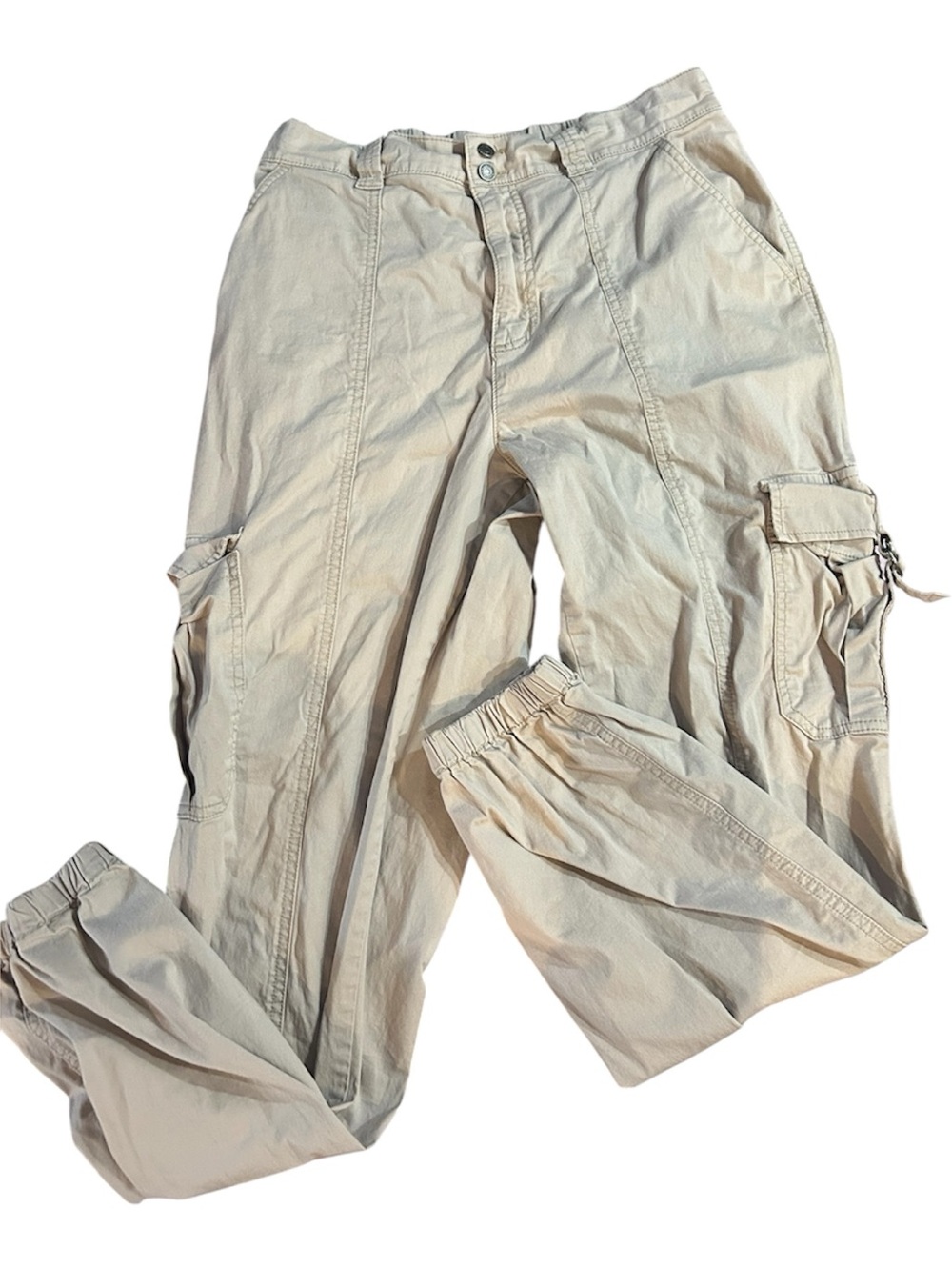 Garage Women's Tan Cargo Jogger Pants